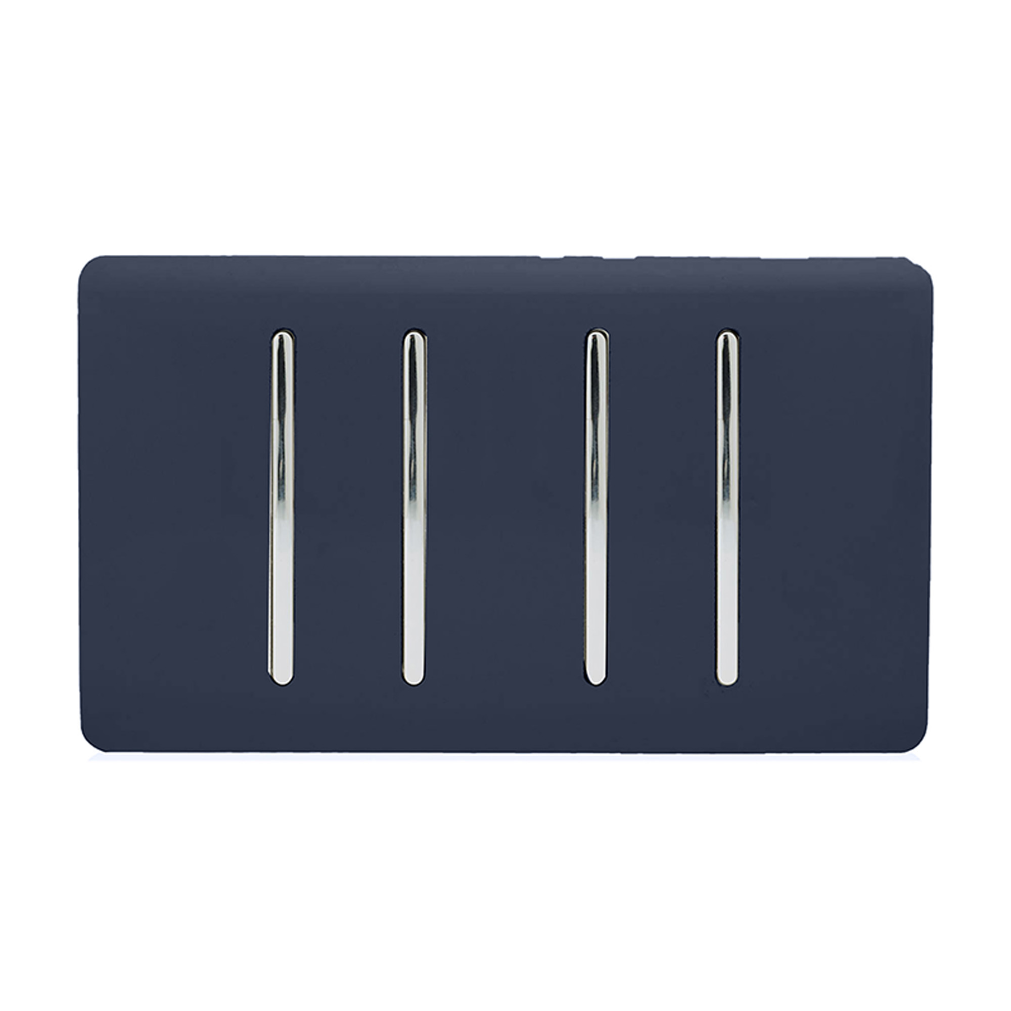 4 Gang (1x2 Way 3x3 Way Intermediate) Navy Blue